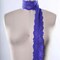2 Yards Purple Wide Stretch Lace 2.5" Floral Elastic Trim for Lingerie, Overlays & Accents